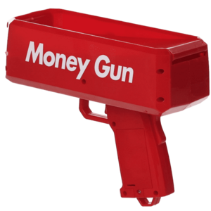 UB Pistol De Bani Money Gun Pentru Petreceri Bancnote Incluse Rosu imagine