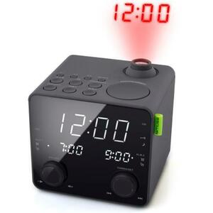 Radio cu ceas Muse M-189 P, portabil, Dual Alarm, USB (Negru) imagine