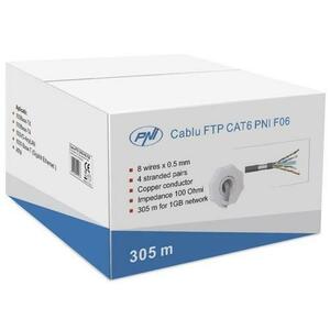 Cablu FTP PNI F06, CAT6, 305 m (Gri) imagine