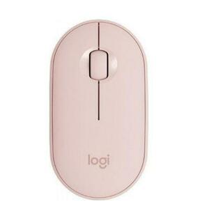 Mouse Wireless Logitech Pebble M350, 1000 DPI, Bluetooth/USB (Roz) imagine