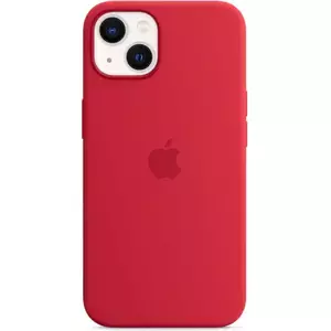 Husa de protectie Apple Silicone Case with MagSafe pentru iPhone 13, (PRODUCT)RED imagine