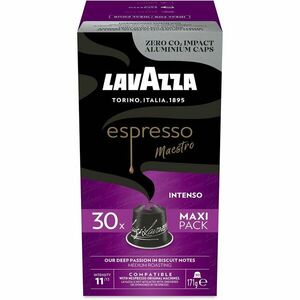 Cafea capsule Lavazza Espresso Intenso, compatibile Nespresso, aluminiu, 30x5, 7g imagine