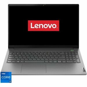 Laptop Lenovo 15.6'' ThinkBook 15 G4 IAP, FHD IPS, Procesor Intel® Core™ i7-1255U (12M Cache, up to 4.70 GHz), 16GB DDR4, 1TB SSD, Intel Iris Xe, No OS, Mineral Gray imagine