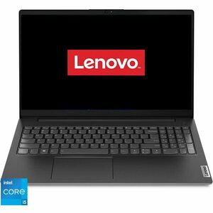 Laptop Lenovo 15.6'' V15 G4 IAH, FHD IPS, Procesor Intel® Core™ i5-12500H (18M Cache, up to 4.50 GHz), 8GB DDR4, 256GB SSD, Intel Iris Xe, No OS, Business Black imagine