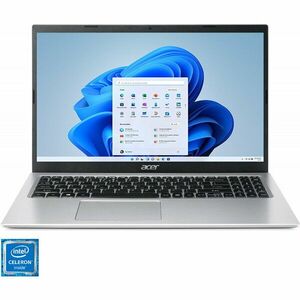 Laptop Acer 15.6'' Aspire 3 A315-35, FHD, Procesor Intel® Celeron® N4500 (4M Cache, up to 2.80 GHz), 4GB DDR4, 128GB SSD, GMA UHD, Win 11 Home S, Pure Silver imagine