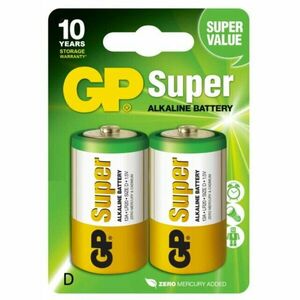 Baterie Super Alcalina D (LR20) 1.5V alcalina, blister 2 buc imagine