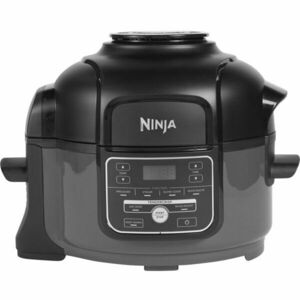 MultiCooker Ninja Foodi MINI OP100EU, 6-in-1, 4.7 L, oala electrica sub presiune si friteuza cu aer, negru/gri imagine
