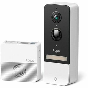 Sonerie video inteligenta TP-Link Tapo D230S1, 2K 5mp, Night Vision color, 160°, baterie pana la 180 zile, two-way audio, IP64 imagine