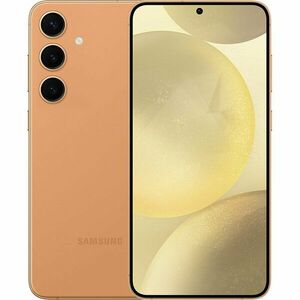 Smartphone Samsung Galaxy S24 128GB 8GB RAM 5G Dual SIM Sandstone Orange imagine