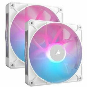Ventilator / radiator Corsair iCUE LINK White RX140 RGB 140mm Dual Fan Pack imagine