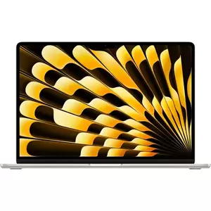 Notebook Apple MacBook Air 15 (2024) 15.3" Apple M3 8-core GPU 10-core RAM 8GB SSD 256GB Tastatura INT Starlight imagine
