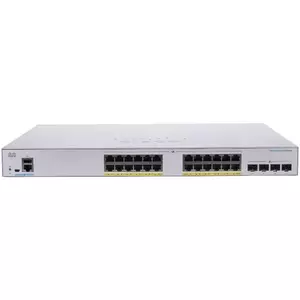 Switch Cisco CBS350-24FP-4G cu management cu PoE 24x1000Mbps-RJ45 (24xPoE) + 4xSFP imagine