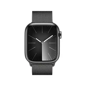 Smartwatch Apple Watch 9 GPS + Cellular 41mm Carcasa Graphite Stainless Steel Bratara Graphite Milanese imagine