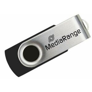 Stick USB MediaRange MR913, 128GB, USB 2.0 (Negru/Argintiu) imagine