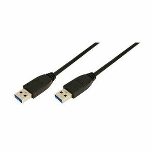 Cablu USB LOGILINK CU0040, USB 3.0 - USB 3.0, 3m (Negru) imagine