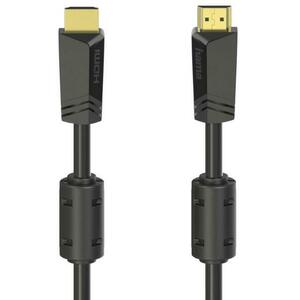 Cablu Hama 205009, HDMI - HDMI, 4k, Ethernet, 10 metri, aurit (Negru) imagine