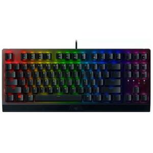 Tastatura gaming mecanica Razer BlackWidow V3, TKL, iluminare Chroma RGB, switch Razer Yellow, US Layout (Negru) imagine