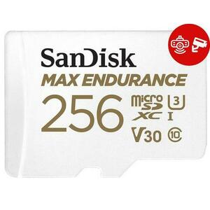 Card de memorie Sandisk MAX Endurance microSDXC, 256GB, Clasa 10, UHS-I U3 + Adaptor SD imagine