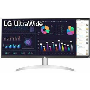 Monitor Gaming VA LED LG 29inch 29WQ600-W, UltraWide (2560 x 1080), HDMI, DisplayPort, AMD FreeSync, Boxe, 100 Hz, 5 ms (Negru/Argintiu) imagine