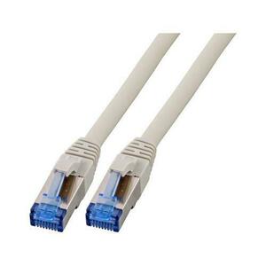 Cablu de retea din fibra optica realizat pe cablu brut , EFB Elektronik , S/FTP Cat.7 cu mufe cat6A RJ45 LSZH 2m, gri imagine