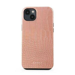 Protectie Spate Burga Dual Layer Pink Croco pentru Apple iPhone 14 Plus (Multicolor) imagine
