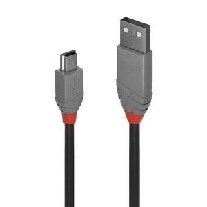 Cablu de date Lindy LY-36723, 2m, USB 2.0 Type A - USB Mini-B imagine
