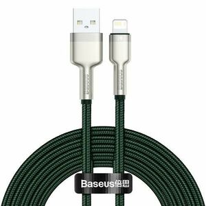 Cablu de date Baseus 6953156202313, USB - Lightning, 2 m, Verde imagine