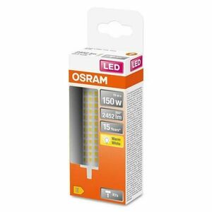 Bec LED Osram LINE, R7s, 18.2W, 2452 lm, lumina calda (2700K), 118mm, Ø29mm imagine