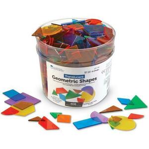 Forme geometrice transparente Learning Resources 408 piese imagine