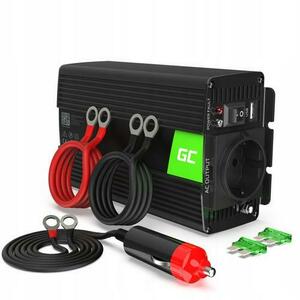 Invertor de tensiune 300W/600W 24V la 230V Volt USB DC AC Green Cell imagine