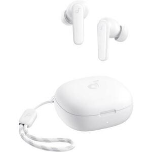 Casti True Wireless Anker SoundCore R50i, Bluetooth 5.3, autonomie 30 ore, Waterproof IPX5 (Alb) imagine