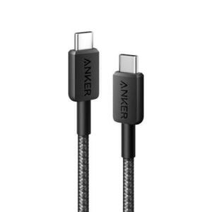 Cablu Anker 322 USB-C la USB-C, 60W, 0.9 metri, Negru imagine