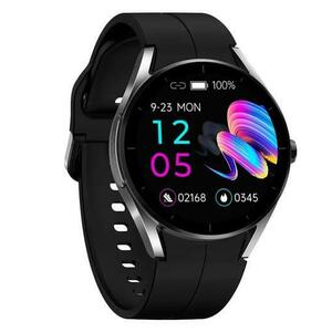 Smartwatch iSEN KS05, Display IPS HD 1.32inch, ECG, Ritm cardiac, Presiune sanguina, Glicemie, Oxigen, Bluetooth call, Waterproof IP67 (Negru) imagine