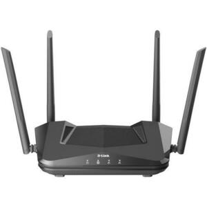 Router Wireless D-Link DIR-X1530, AX1500, Wi-Fi 6, Dual-Band, MU-MIMO, OFDMA (Negru) imagine