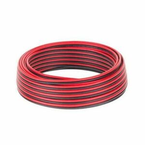 Cablu difuzor CCA 2x0.75mm rosu/negru 10m imagine
