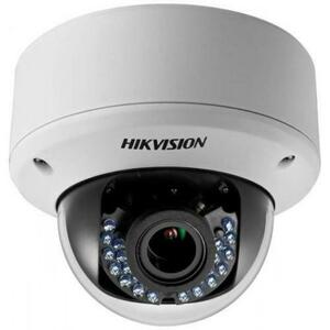 Camera de supraveghere HD Dome Hikvision DS-2CE56D0T-VPIR3E, 2MP, Lentila 2.8-12mm, IR 40m (Alb) imagine