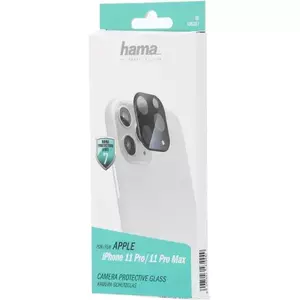 Folie de protectie Hama pentru protectie camera compatibil Apple iPhone 11 Pro / 11 Pro Max, Negru imagine