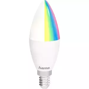 Bec inteligent Hama, LED, Wi-Fi, E14, 4.5W, Multicolor, RGB imagine