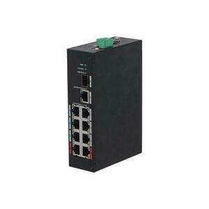 Switch Dahua PFS3110-8ET-96-V2, PoE Industrial 8 porturi, 1x Gigabit, 1x SFP, 96W imagine