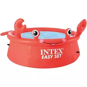 Piscina gonflabila Intex Easy Set Happy crab (Rosu) imagine