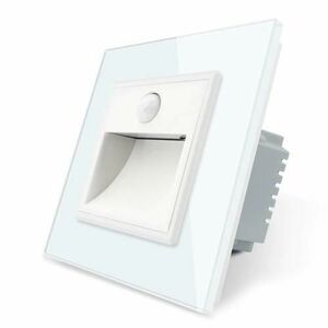 Lampa de veghe LED Livolo cu rama din sticla, Senzor miscare incorporat imagine