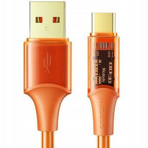 Cablu de date Mcdodo CA-2091, USB - USB-C, QC 4.0, 100W, 1, 2m (Portocaliu) imagine