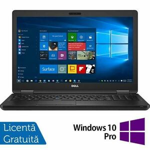 Laptop Refurbished Dell Latitude 5590, Intel Core i5-8350U 1.70 - 3.60GHz, 8GB DDR4, 256GB SSD M.2, 15.6 Inch Full HD, Webcam + Windows 10 Pro imagine