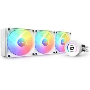 Cooler CPU NZXT Kraken Elite 360 RGB, pompa cu ecran LCD, controller ARGB, alb imagine