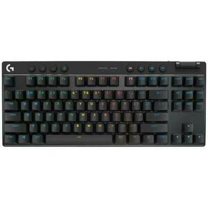 Tastatura Gaming Wireless Logitech G PRO X TKL Lightspeed, Bluetooth, RGB LIGHTSYNC, Layout INT (Negru) imagine