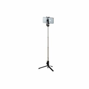 Selfie Stick Fixed Snap Lite, Trepied, Suport pentru telefon, Bluetooth, Telecomanda detasabila, Telescopic, (Argintiu/Negru) imagine