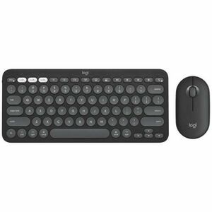 Kit Tastatura + Mouse Pebble 2 Combo for Mac (Negru/Gri) imagine