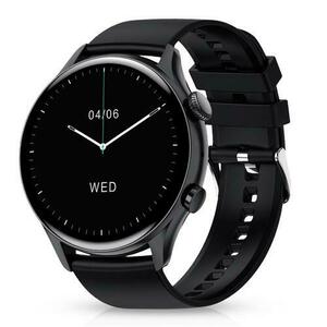 Smartwatch Niceboy Watch GTR, Ecran AMOLED 1.35inch, Bluetooth, Waterproof IP67, Aluminiu, 5 zile Autonomie (Negru) imagine