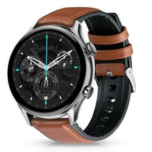 Smartwatch Niceboy Watch GTR, Ecran AMOLED 1.35inch, Bluetooth, Waterproof IP67, Aluminiu, 5 zile Autonomie (Argintiu) imagine