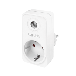 Adaptor priza LogiLink PA0263, cu senzor lumina zi/noapte, indicator LED, 1 priza, lampa ambientala, IP20, Alb imagine